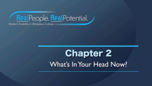 Title Frame of Chapter Two, "What's In Your Head Now?"